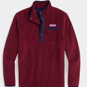 Vineyard Vines Martha’s Vineyard Harbor Fleece Quarter Snap Pullover XL NWT